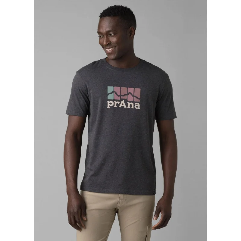 Men Short Sleeve Shirts with Linen - Blend Materials for Breathability and a Natural TextureMen's prAna Mountain Light SS Tee