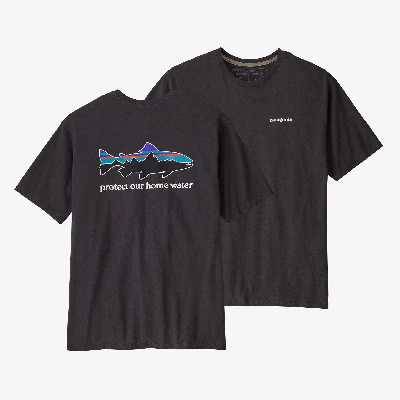 Men Short Sleeve Shirts with Roll - Up Sleeves for an Adjustable and Relaxed LookPatagonia Home Water Trout Organic SS T-Shirt - Men's