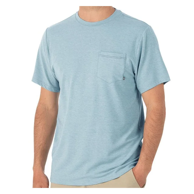 Men Short Sleeve Shirts with Embroidered Logos or Patterns for a Personal TouchMen's Bamboo Flex Pocket Tee