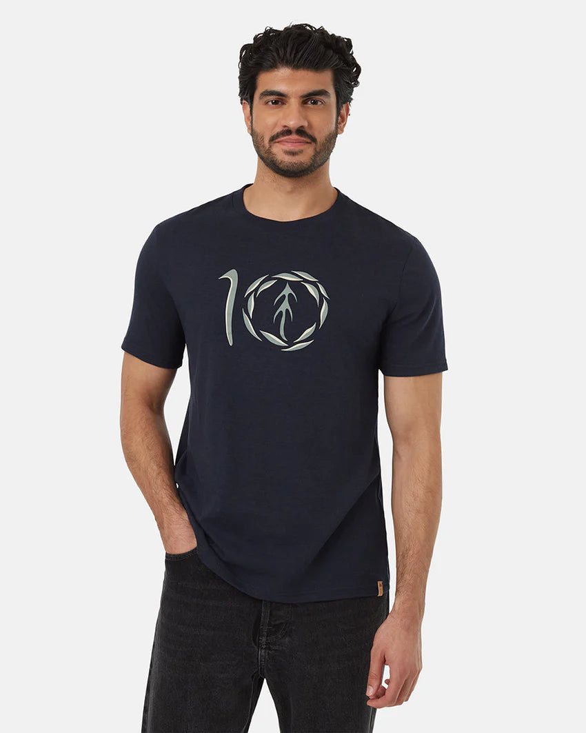 Men Short Sleeve Shirts with Pocket Details for Added FunctionalityTentree Artist Series Leaf Ten SS T-Shirt - Men's