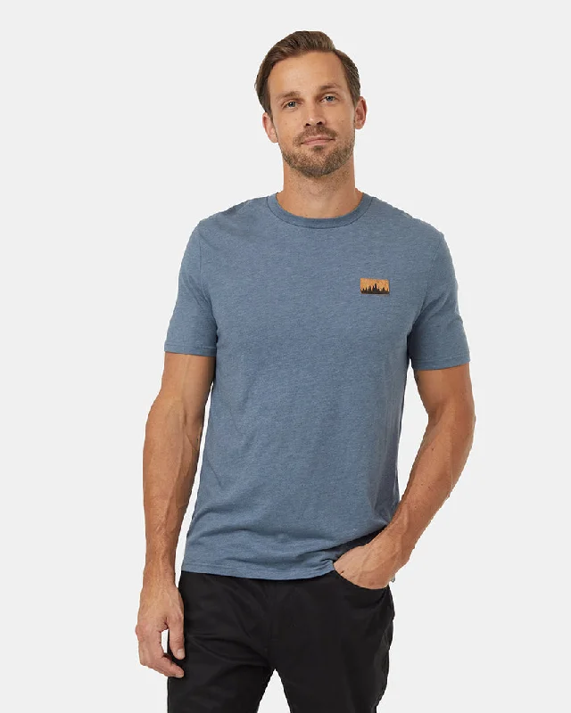 Men Short Sleeve Shirts with Color - Blocked Sections for a Fashion - Forward StatementTentree Juniper Cork Patch SS T-Shirt - Men's