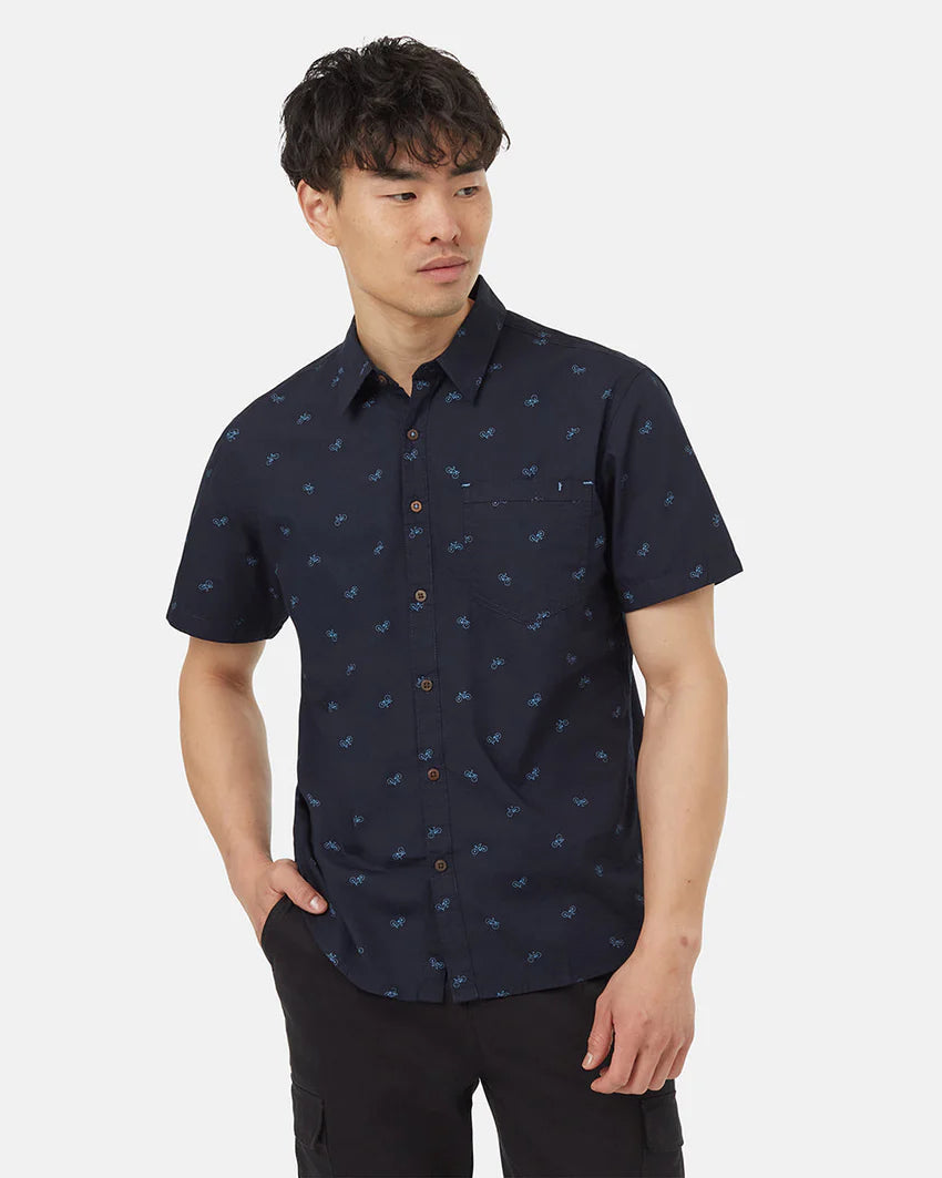 Men Short Sleeve Shirts with Button - Down Collars for a Versatile and Polished LookTentree Bike Around SS Shirt - Men's