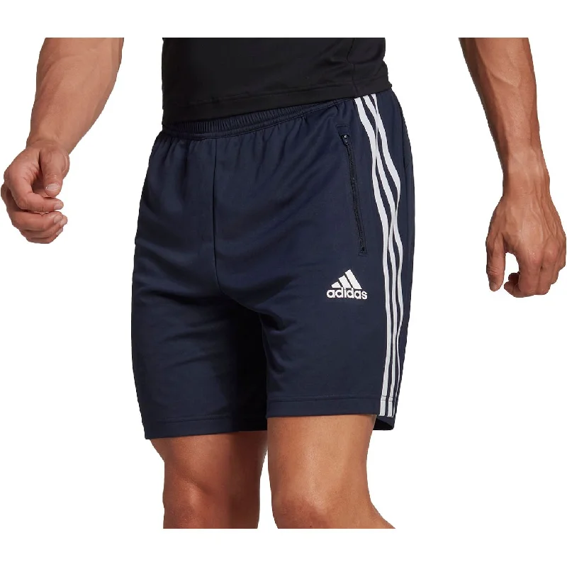 Men's Lightweight Cotton - Blend Sports Shorts in Pink for Jogging in Warm Weatheradidas Designed 2 Move 3 Stripes Mens Training Shorts - Navy