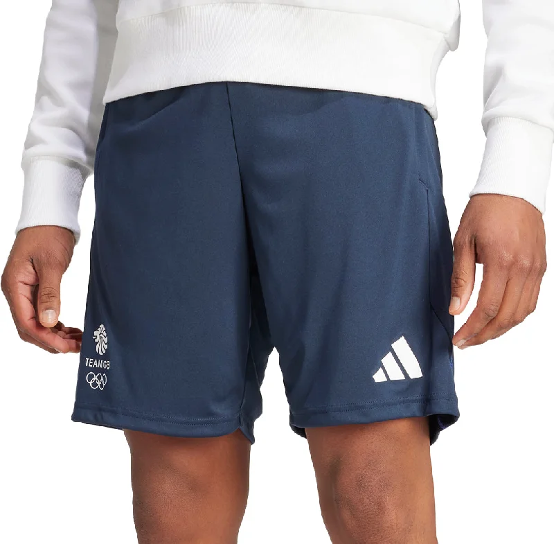 Men's Mesh - Lined Sports Shorts in White for Breathability during Basketball Gamesadidas Team GB Mens Training Shorts - Blue