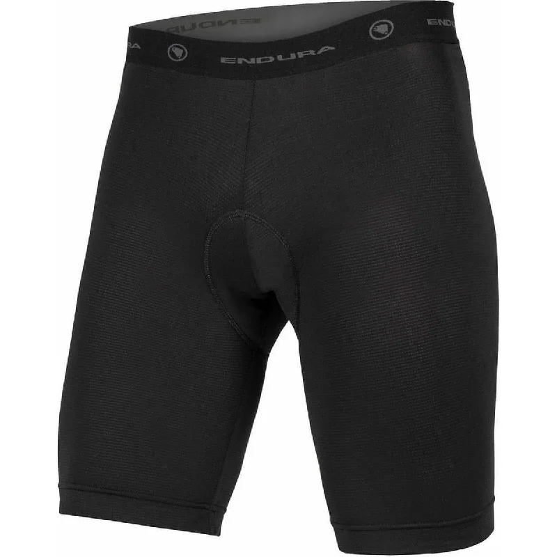 Men's zip - pocket canvas shorts for added functionality during travelEndura Padded II Mens Cycling Liner Shorts - Black