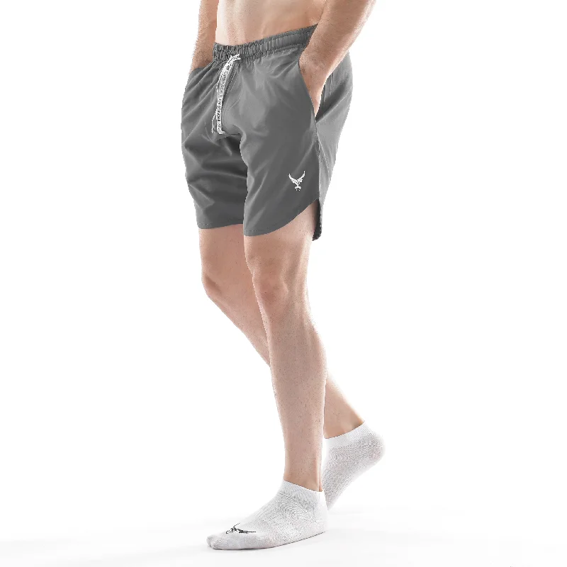 Men's 4 - Way Stretch Sports Shorts in Charcoal for Martial Arts and YogaIRON Training Shorts 2.0