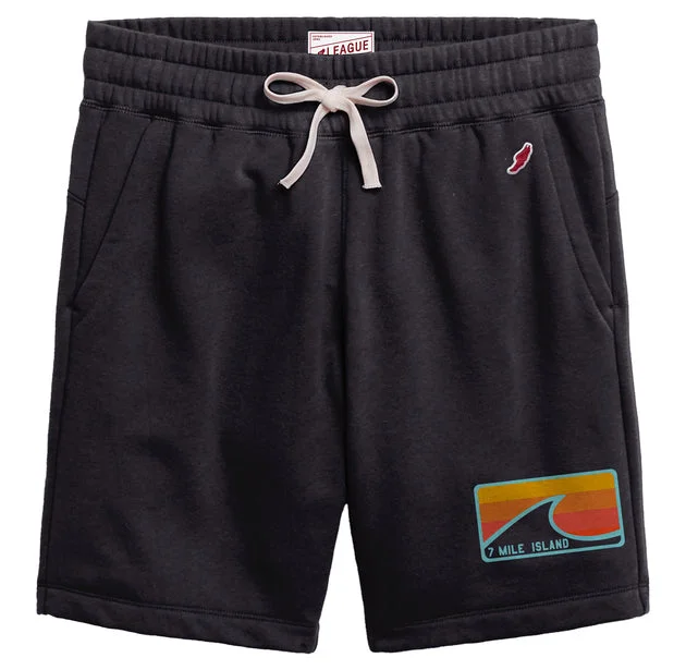 Men's drawstring casual linen shorts for a laid - back summer lookMen's 7 Mile Island Stadium Short - Fall Navy