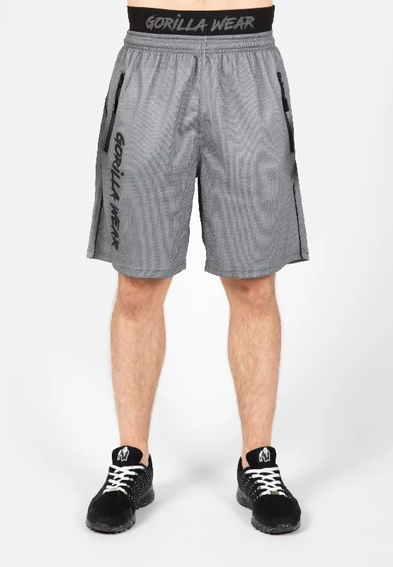 Men's elastic waistband lounge shorts for lazy weekends at homeMercury Mesh Shorts - Gray/Black