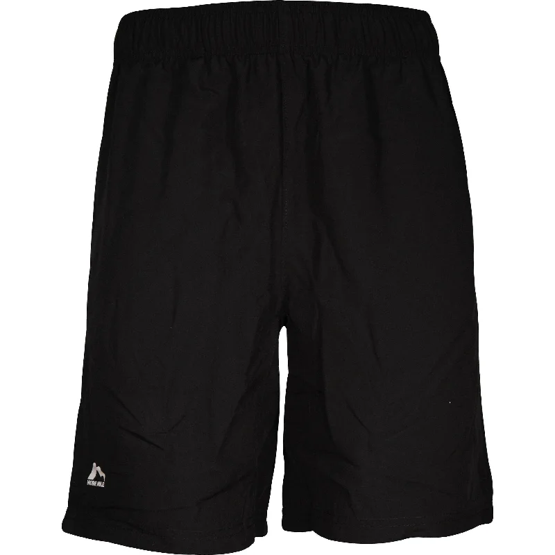 Men's moisture - wicking performance shorts for sweaty outdoor activitiesMore Mile Active 9 Inch Mens Running Shorts - Black