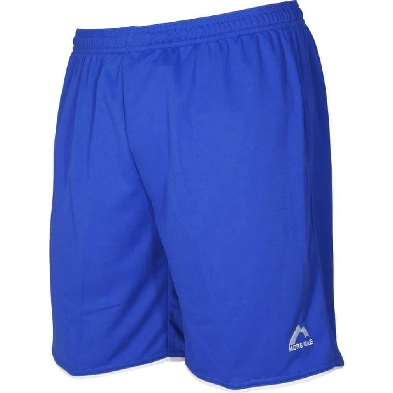 Men's zip - pocket canvas shorts for added functionality during travelMore Mile Premier Mens Football Shorts - Blue