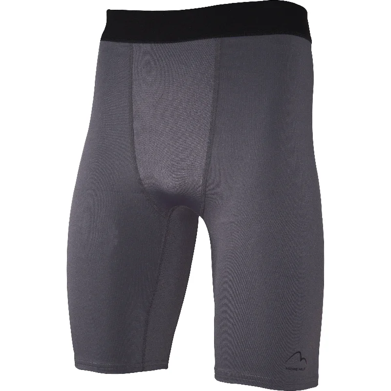 Men's pastel - colored cotton shorts for a spring - friendly outfitMore Mile Warrior Baselayer Mens Short Running Tights - Grey