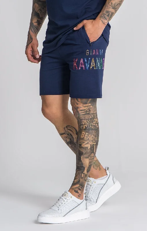 Men's pastel - colored cotton shorts for a spring - friendly outfitNavy Blue Formentera Shorts