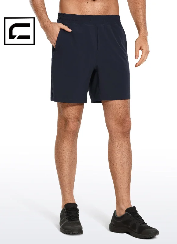 Men's moisture - wicking performance shorts for sweaty outdoor activitiesFeathery-Fit Athletic Shorts 7''- Lined