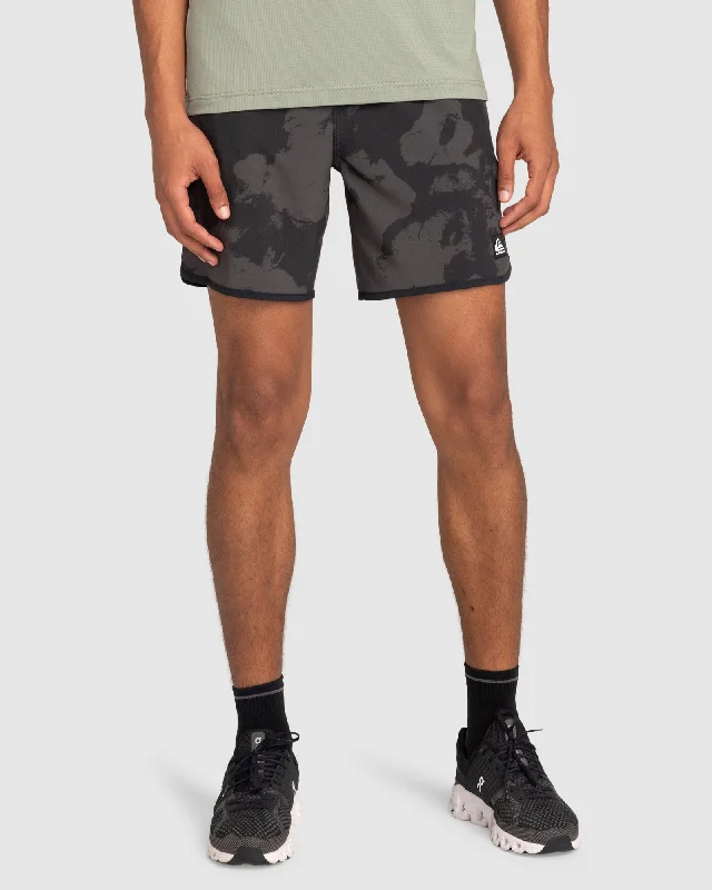 Men's elastic waistband lounge shorts for lazy weekends at homeMens Omni Scallop 17" Amphibian Boardshorts