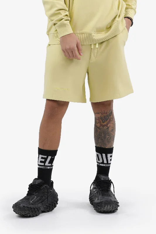 Men's pleated front twill shorts for a classic and sophisticated appearanceS2J036MI Relaxed Men's Sweat Short