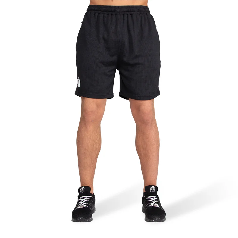 Men's side - stripe track shorts for a sporty running lookReydon Mesh Shorts 2.0 - Black