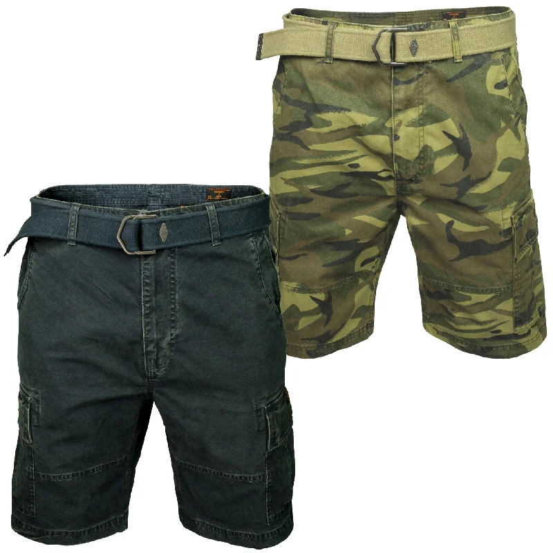 Men's pastel - colored cotton shorts for a spring - friendly outfitSuperdry Mens Heavy Cargo Shorts