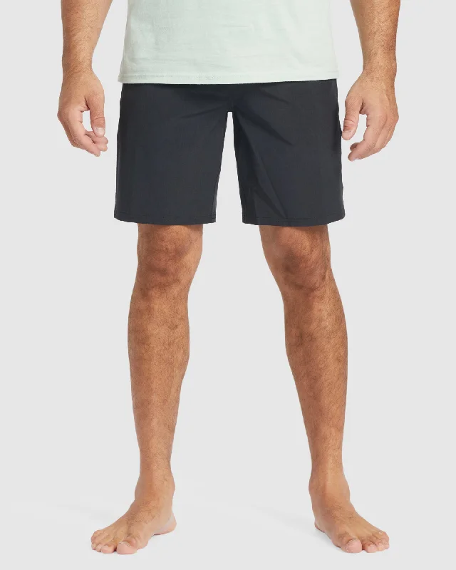 Men's drawstring casual linen shorts for a laid - back summer lookMens Waterman Suva Amphibian 20" Hybrid Shorts