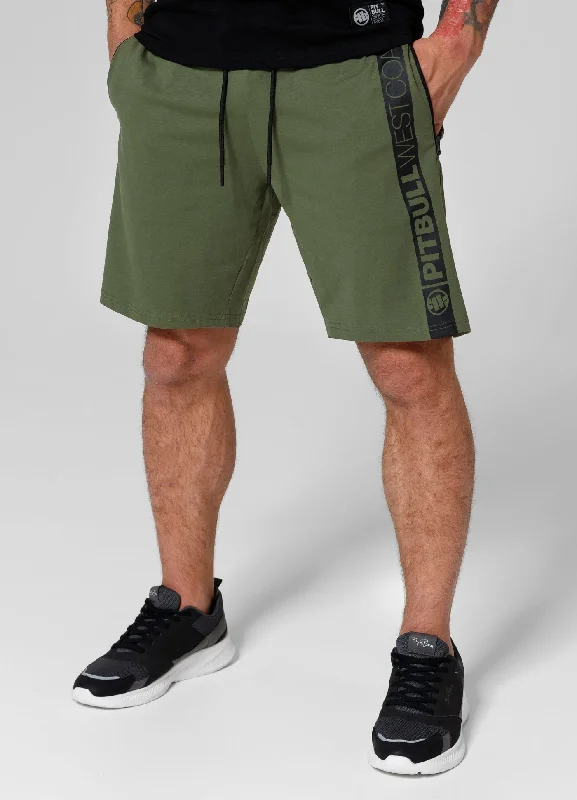 Men's zip - pocket canvas shorts for added functionality during travelSweat shorts Spandex Tarento