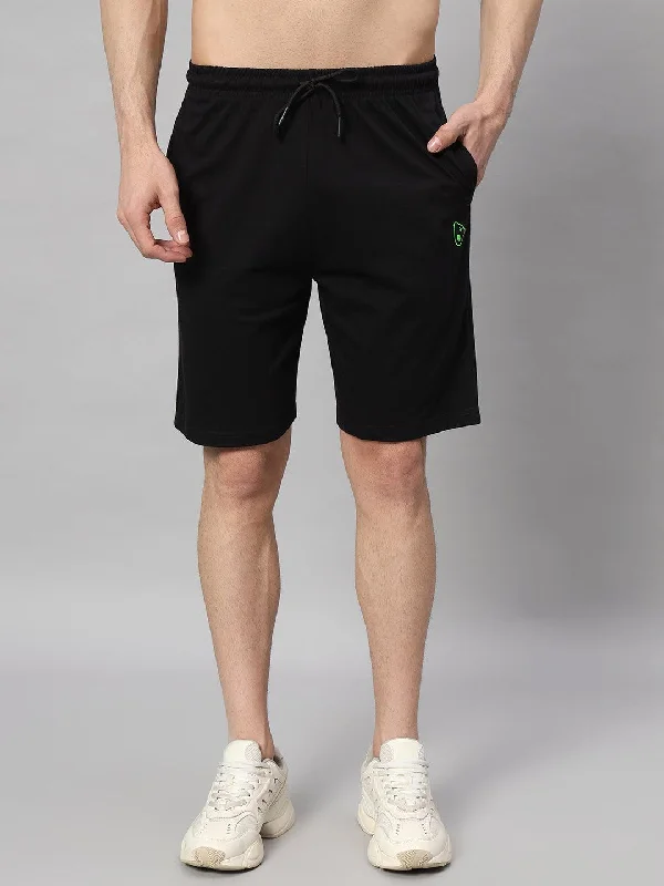 Men's zip - pocket canvas shorts for added functionality during travelTeddy logo Loose fit Shorts