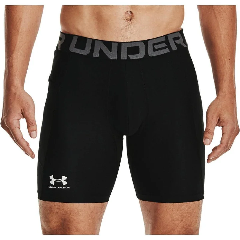 Men's side - stripe track shorts for a sporty running lookUnder Armour HeatGear Mens Short Compression Tights - Black