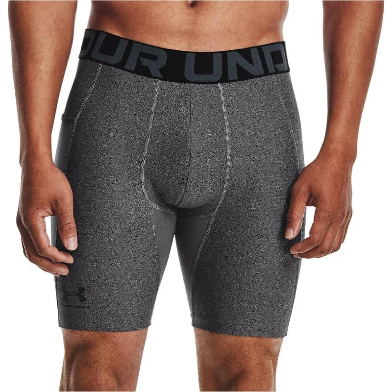 Men's side - stripe track shorts for a sporty running lookUnder Armour HeatGear Mens Short Compression Tights - Grey