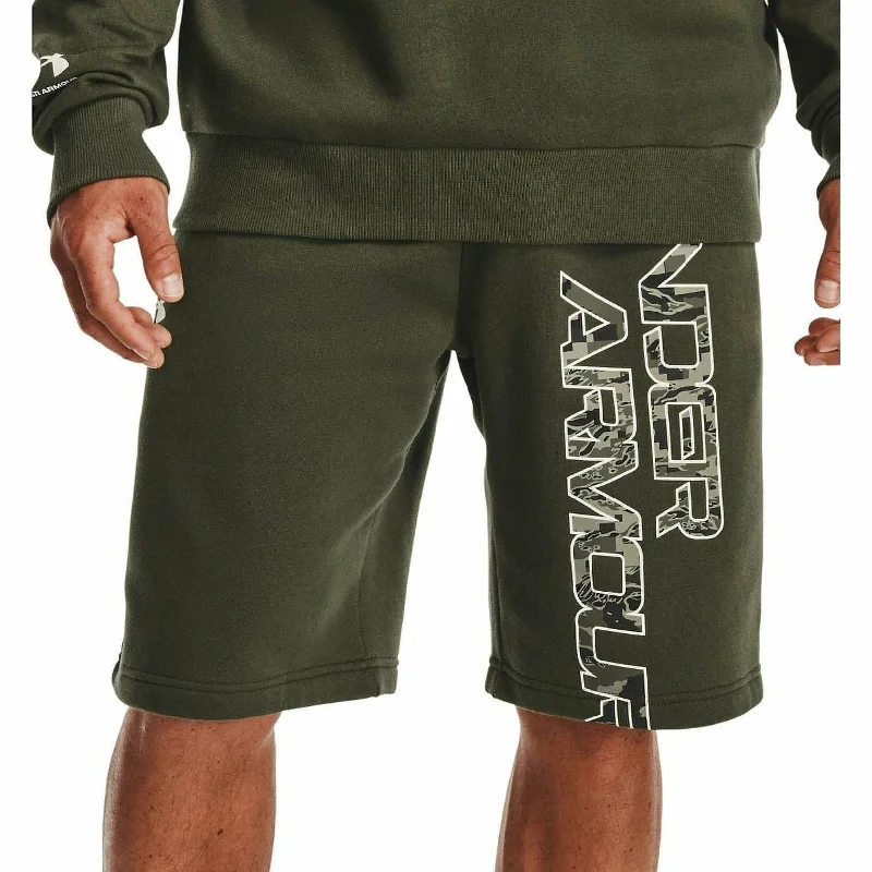 Plus Size Men's Board - Short - Style Sports Shorts in Blue for Surfing and Water SportsUnder Armour Rival Fleece Camo Script Mens Training Shorts - Green