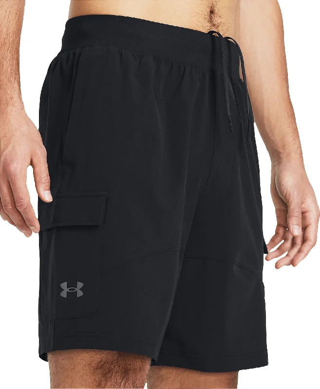 Men's Lightweight Cotton - Blend Sports Shorts in Pink for Jogging in Warm WeatherUnder Armour Stretch Woven Cargo Mens Training Shorts - Black