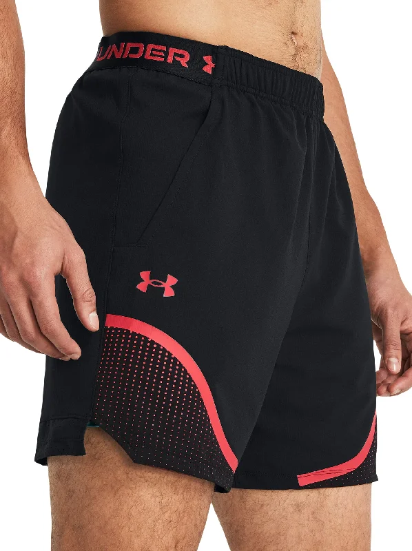 Men's Contrast - Stitch Sports Shorts in Burgundy for a Fashionable Edge in Track and FieldUnder Armour Vanish Woven 6 Inch Mens Training Shorts - Black