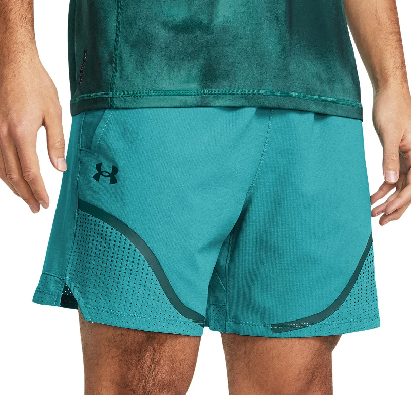 Men's Lightweight Cotton - Blend Sports Shorts in Pink for Jogging in Warm WeatherUnder Armour Vanish Woven 6 Inch Mens Training Shorts - Green