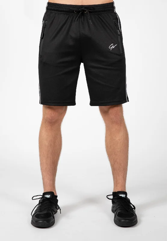 Men's moisture - wicking performance shorts for sweaty outdoor activitiesWenden Track Shorts -Black/White