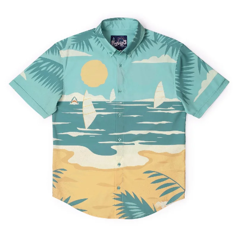 Men Short Sleeve Shirts with Button - Down Collars for a Versatile and Polished LookCalm Seas? – KUNUFLEX Short Sleeve Shirt