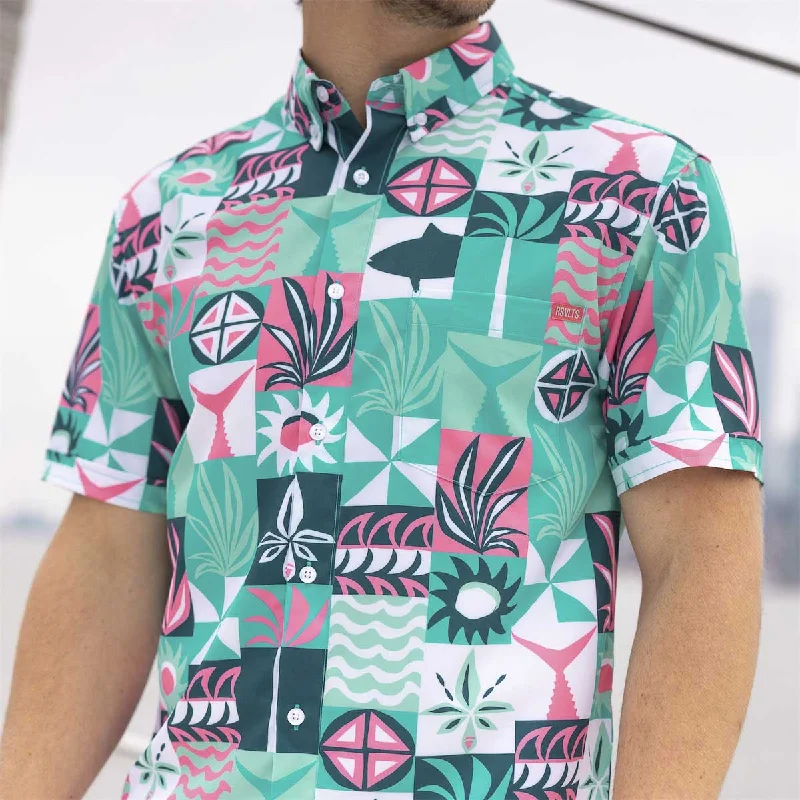 Men Short Sleeve Shirts with Floral Prints for a Summer - Inspired VibeShore Things – KUNUFLEX Short Sleeve Shirt