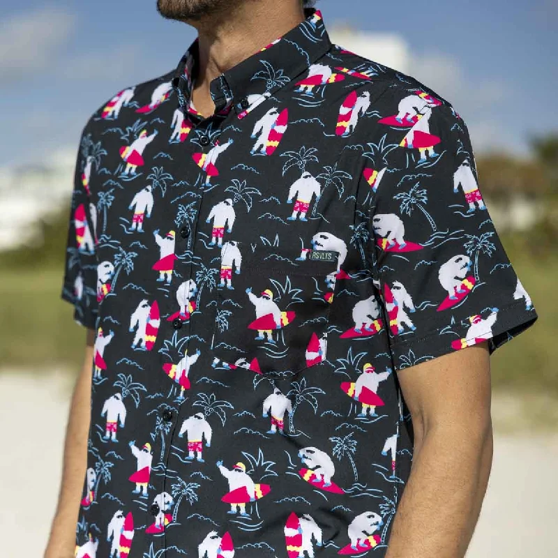 Men Short Sleeve Shirts with Floral Prints for a Summer - Inspired VibeYeti Gets Pitted – KUNUFLEX Short Sleeve Shirt