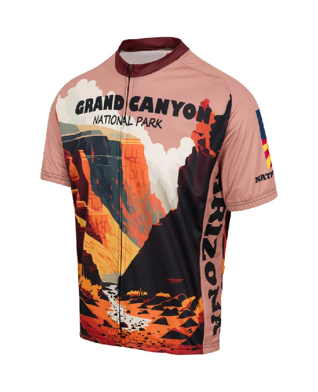 Men Jerseys with Ribbed Collars and Cuffs for a Classic and Durable Look2024 Grand Canyon National Park Men's Cycling Jersey (S, M, L, XL, 2XL, 3XL)