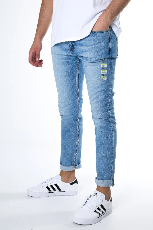 Men's High - Waisted Jeans in a Medium Wash for a Vintage - Style Revival510 Skinny Jeans Dolf Make It Advantage