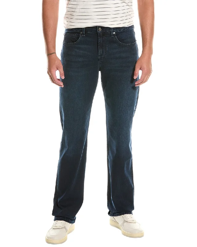 Men's Distressed Jeans with Patches for a Retro and DIY - Inspired Appearance7 For All Mankind Austyn River Water Relaxed Straight Jean