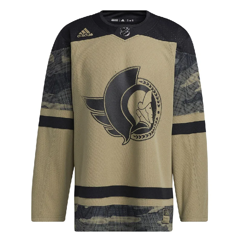 Men Jerseys with UV - Protection for Outdoor Sportsadidas - Men's Ottawa Senators Authentic Camo Jersey (HB1762)