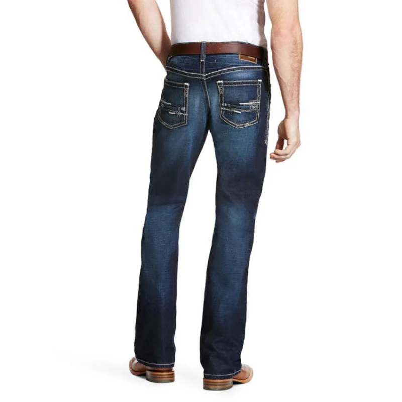 Plus Size Men's Relaxed Fit Jeans with a Tapered Leg for a Laid - Back VibeAriat Men's M4 Low Rise Adkins Boot Cut Jeans