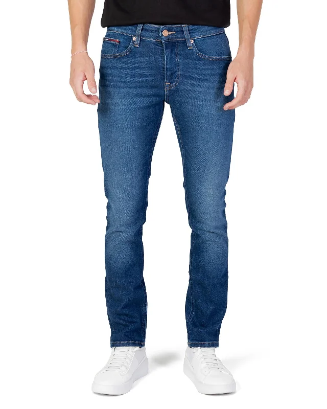 Plus Size Men's Bootcut Jeans with a Relaxed Waist for a Classic and Comfortable FitTommy Hilfiger Jeans Plain Denim Jeans with Zip and Button Fastening