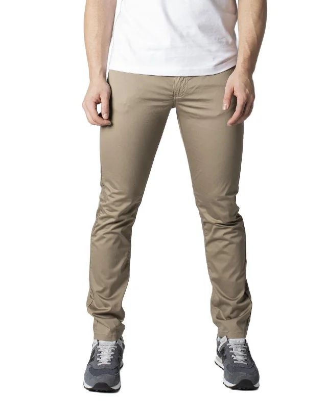 Men's Jeans with a Frayed Hem for a Casual and Effortless StyleArmani Exchange  Mens Slim Fit Chino Pants Khaki