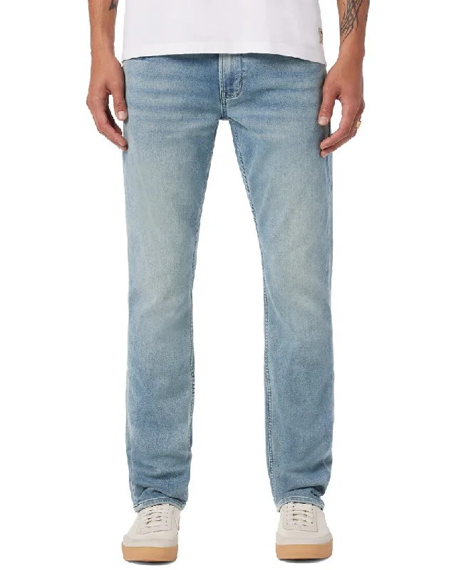 Men's Distressed Jeans with Patches for a Retro and DIY - Inspired AppearanceHudson Jeans Blake Slim Straight Jean