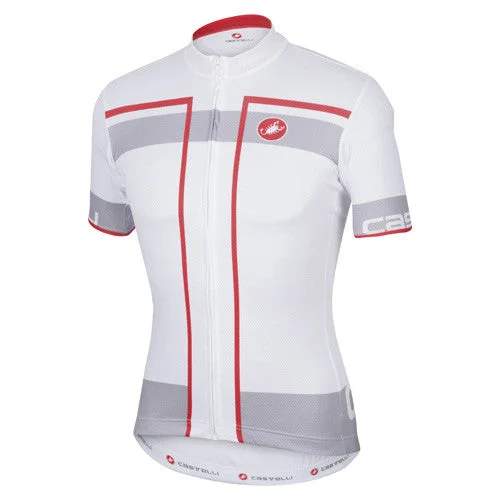 Men Jerseys with Reflective Stripes for Nighttime VisibilityCastelli Mens Velocissimo Jersey - White