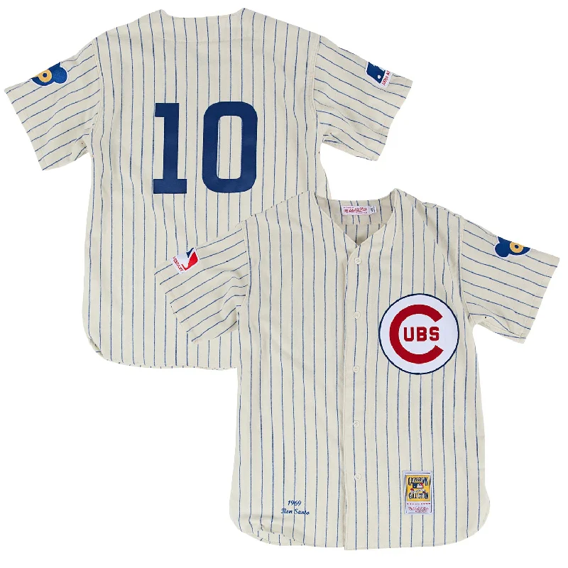 Men Jerseys with Adjustable V - Necklines for a Custom FitChicago Cubs Ron Santo 1969 Mitchell & Ness Authentic Home Jersey