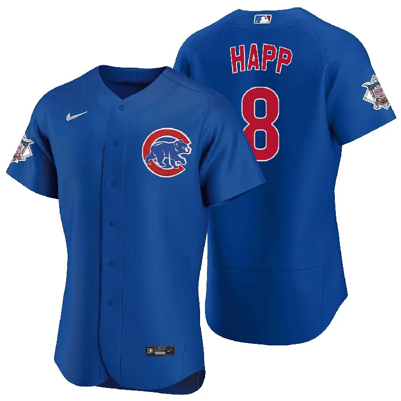 Men Jerseys with Quick - Dry Properties for Post - Game ComfortChicago Cubs Ian Happ Nike Alternate Authentic Jersey