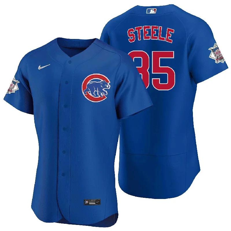 Men Jerseys with Contrast - Color Trim for a Stylish and Distinctive LookChicago Cubs Justin Steele Nike Alternate Authentic Jersey