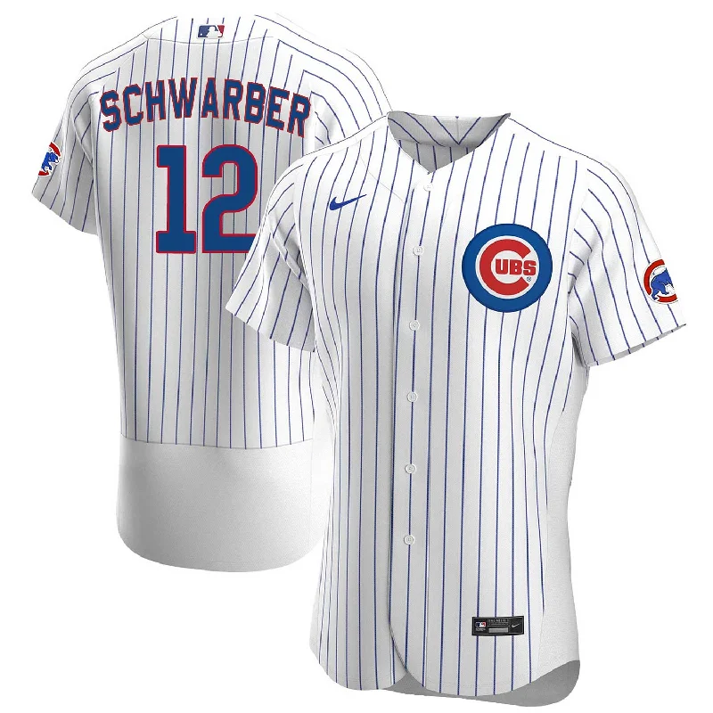 Men Jerseys with Raglan Sleeves for a Comfortable and Mobile FitChicago Cubs Kyle Schwarber Nike Home Authentic Jersey