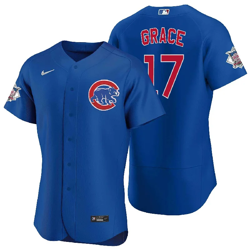 Men Jerseys with Sublimated Graphics for a Long - Lasting and Vivid DesignChicago Cubs Mark Grace Nike Alternate Authentic Jersey