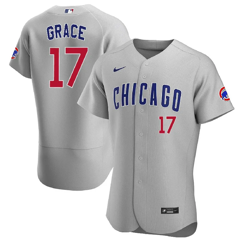 Men Jerseys with Anti - Odor Technology for FreshnessChicago Cubs Mark Grace Nike Road Authentic Jersey