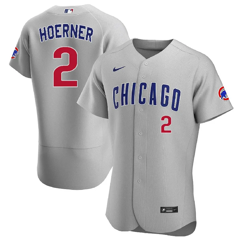 Men Jerseys with UV - Protection for Outdoor SportsChicago Cubs Nico Hoerner Nike Road Authentic Jersey